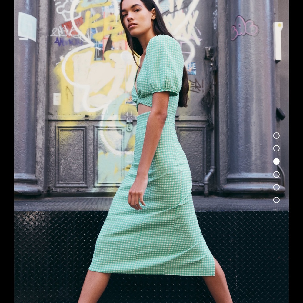 Green Gingham Dress